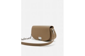 9785 Khaki Hadley Flip-lock Shoulder Bag